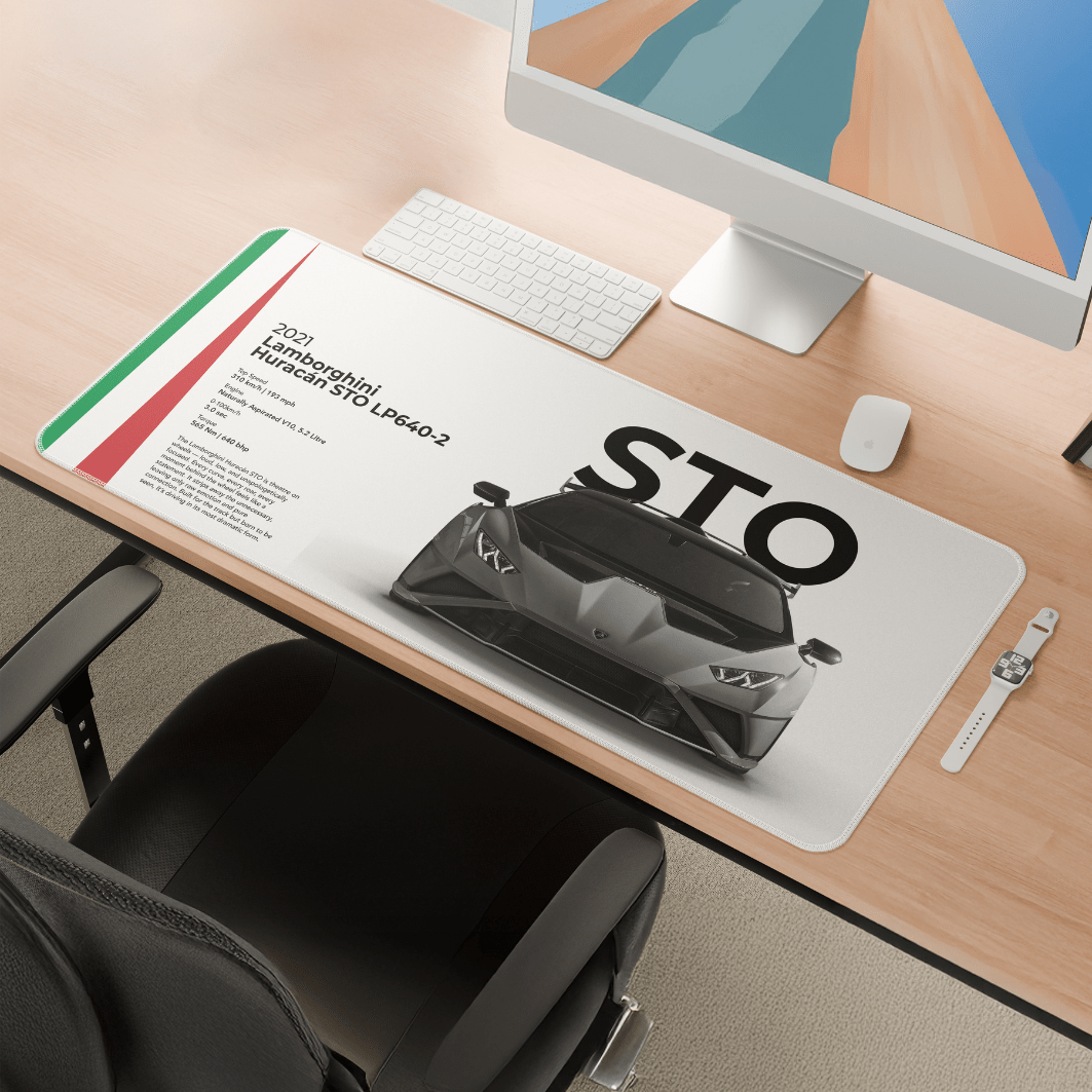 Lamborghini Huracan STO Mousepad - car - artistry
