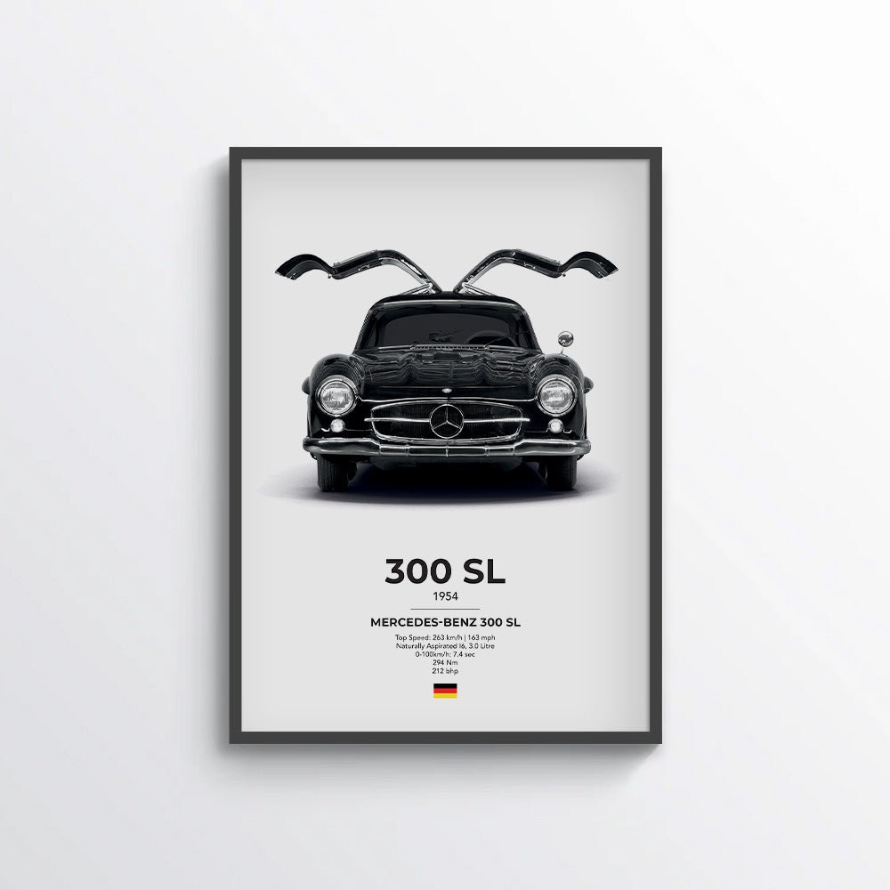 Mercedes 300SL Poster - car - artistry