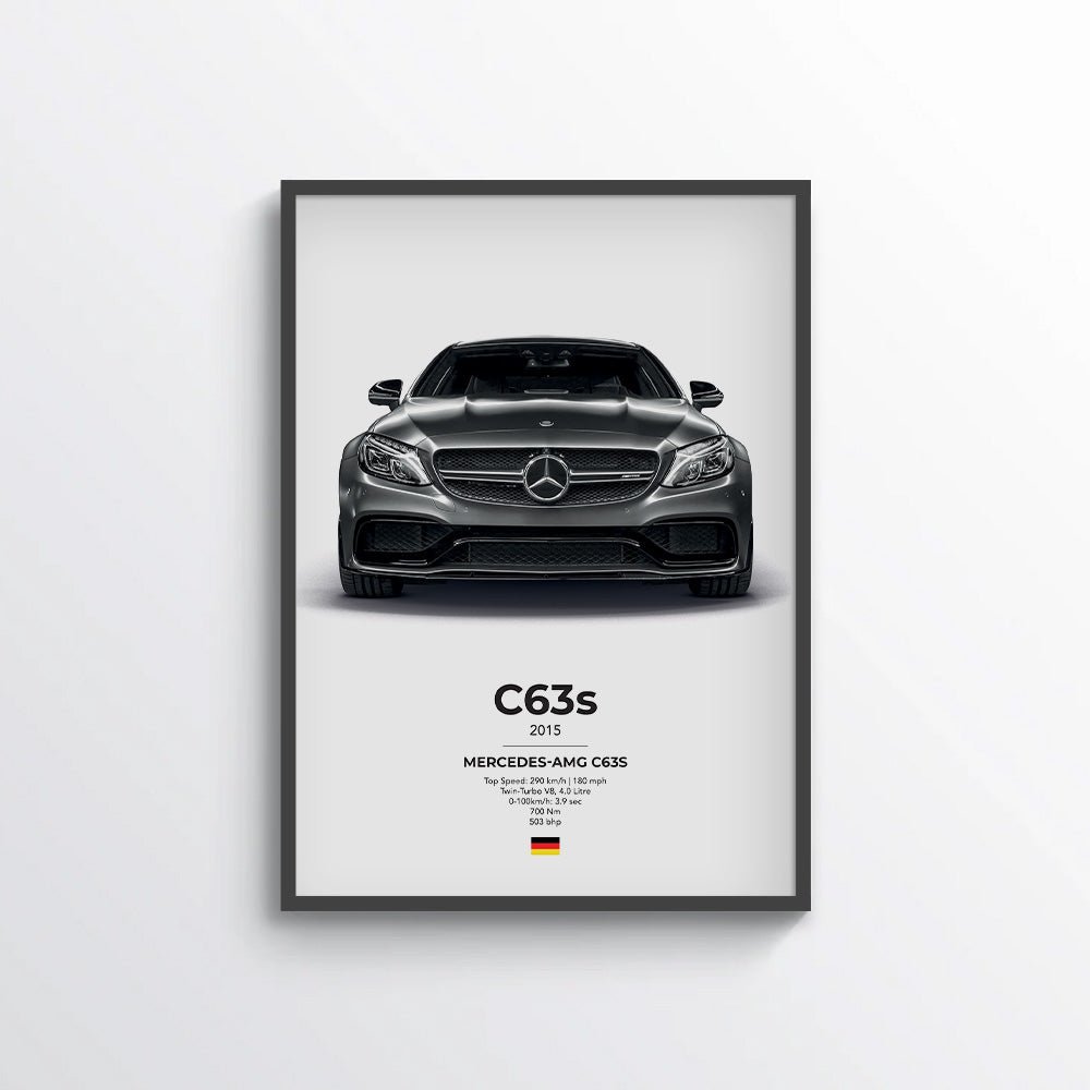Mercedes AMG C63s Coupe Poster - car - artistry