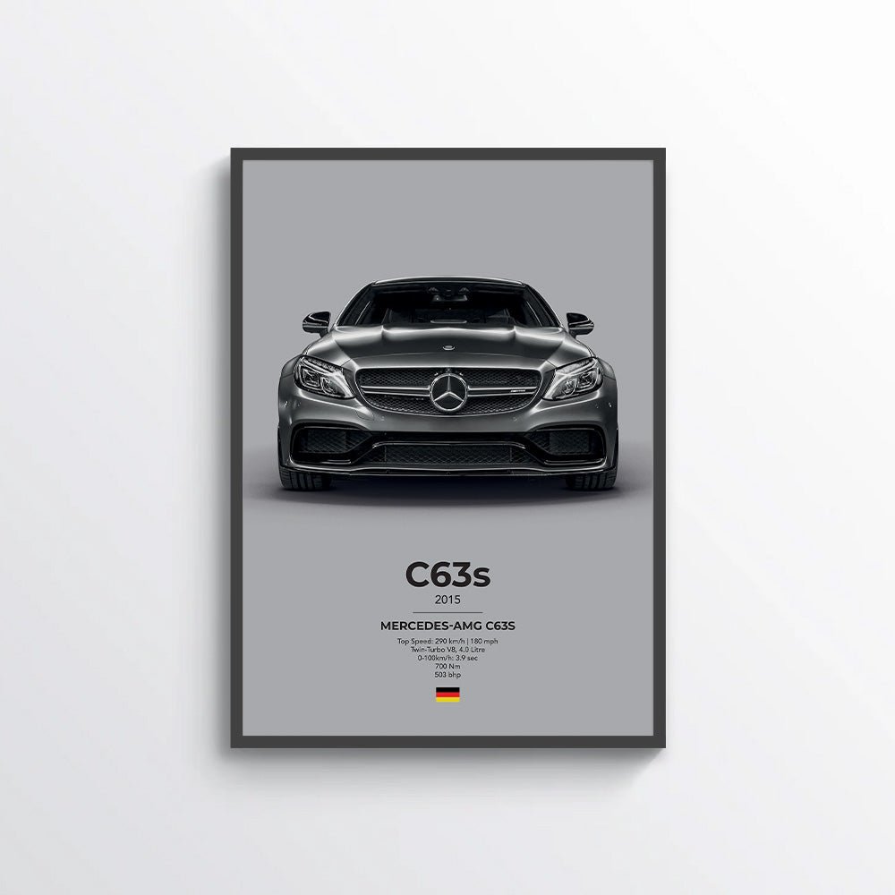 Mercedes AMG C63s Coupe Poster - car - artistry