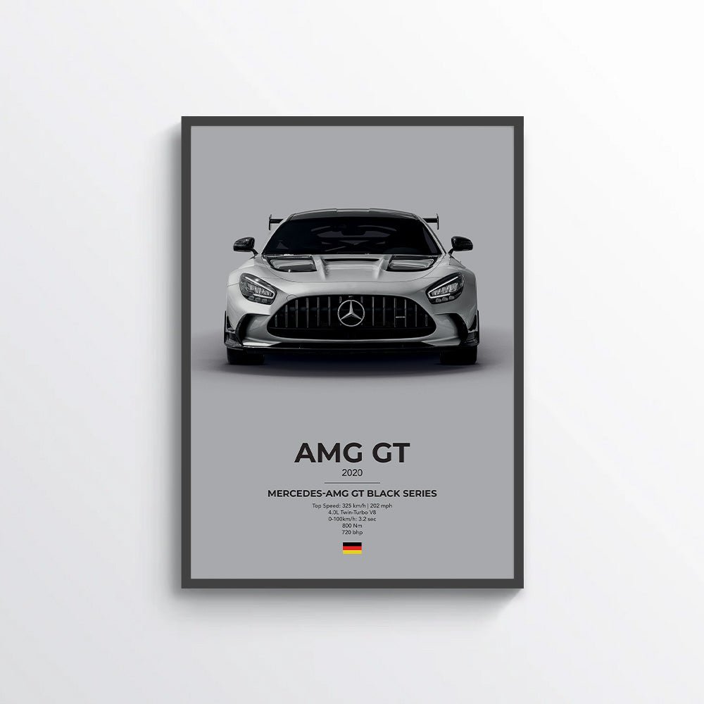 Mercedes AMG GT Black Series Poster - car - artistry