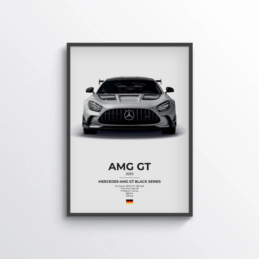 Mercedes AMG GT Black Series Poster - car - artistry