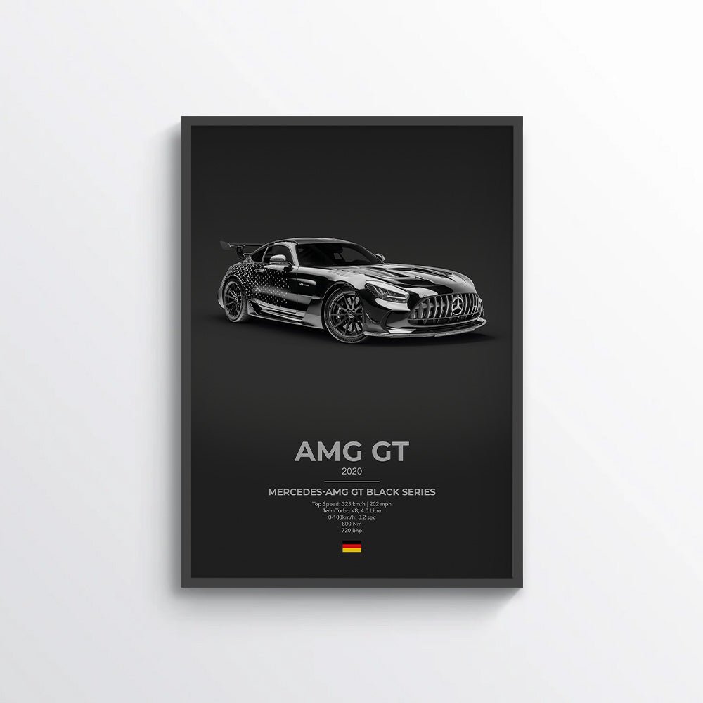 Mercedes AMG GT Black Series Poster - car - artistry