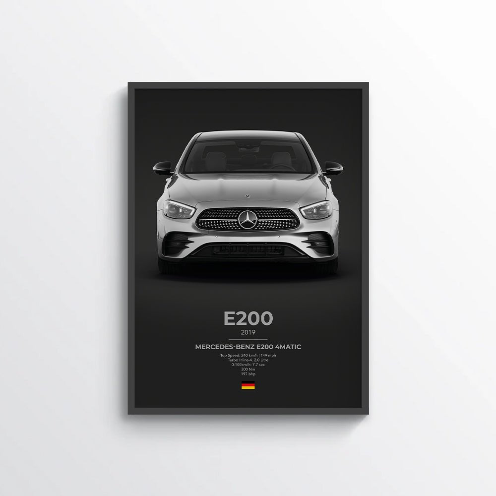 Mercedes E200 4Matic Poster - car - artistry