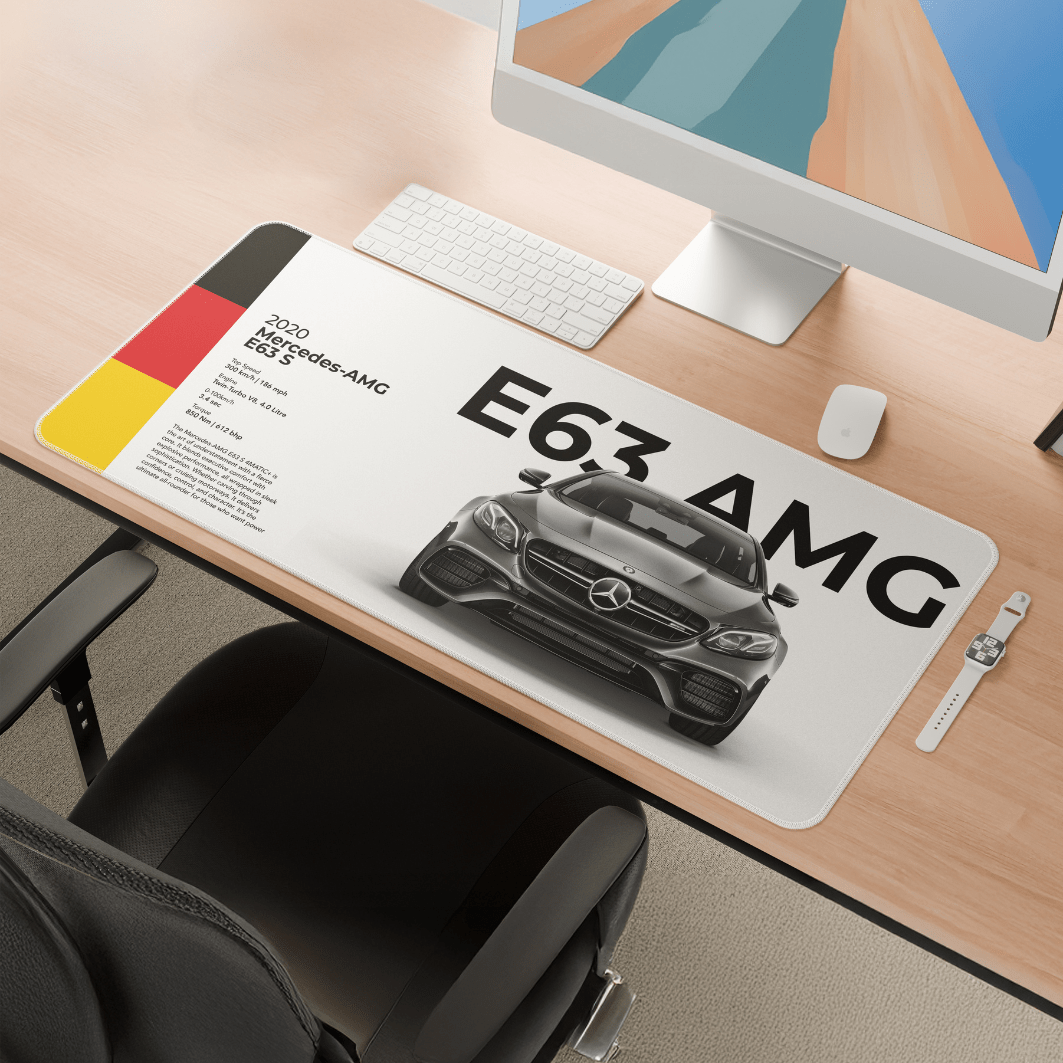 Mercedes E63 S AMG Mousepad - car - artistry