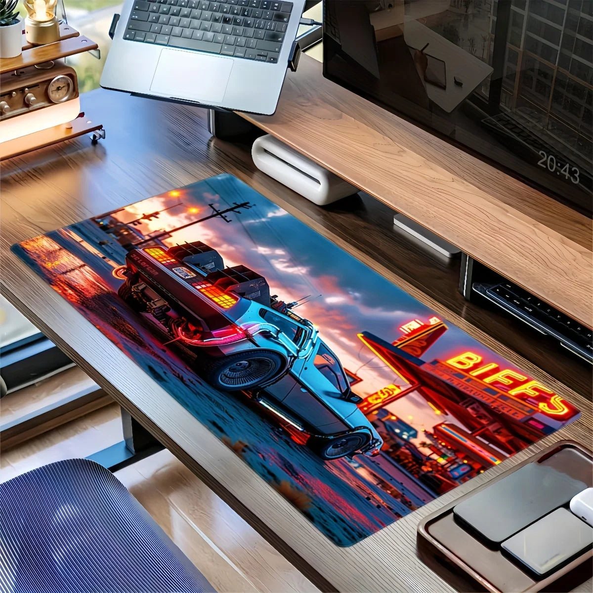 Neon Streets Mousepads - car - artistry