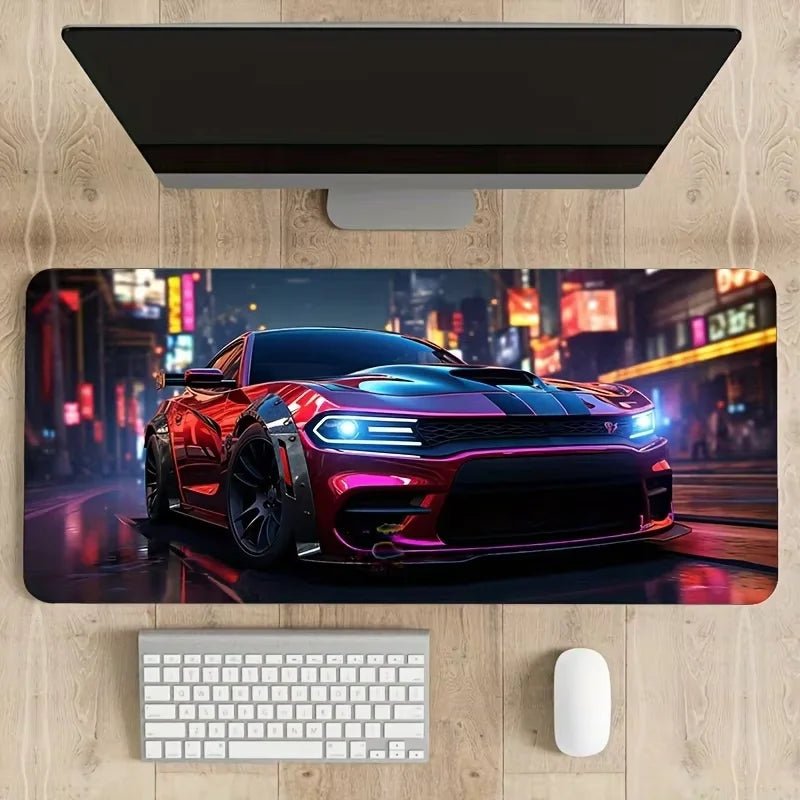 Neon Streets Mousepads - car - artistry