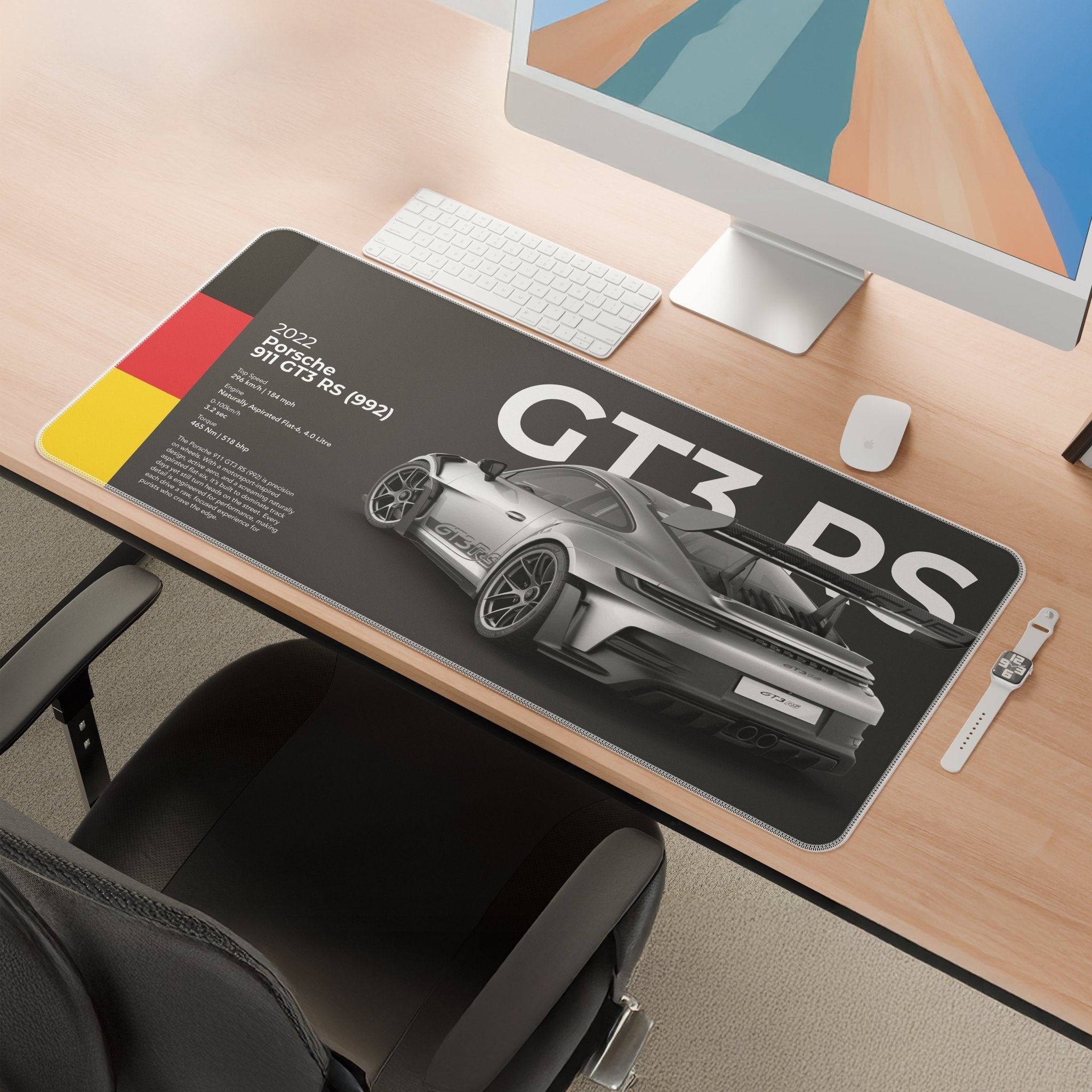 Porsche 911 GT3 RS (992) Mousepad - car - artistry