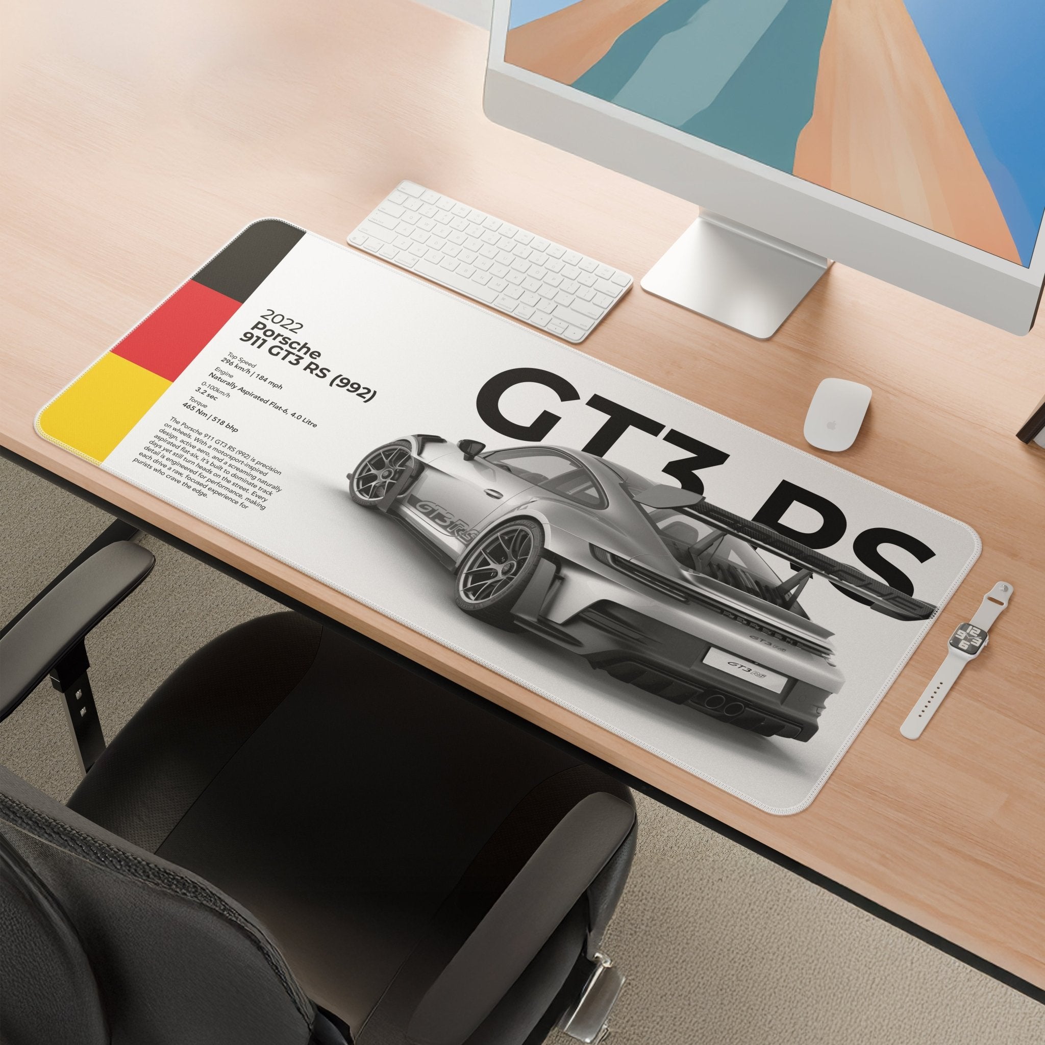 Porsche 911 GT3 RS (992) Mousepad - car - artistry