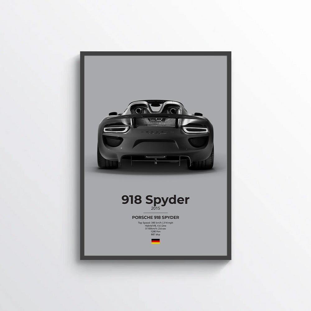 Porsche 918 Spyder Poster - car - artistry