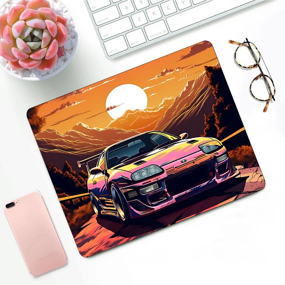 Racer's Edition Small Mousepads - car - artistry