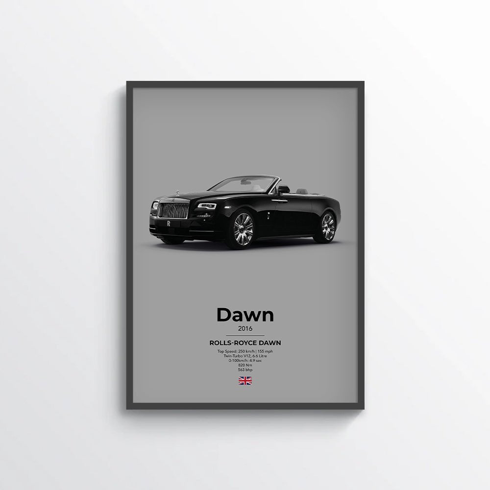 Rolls Royce Dawn Poster - car - artistry