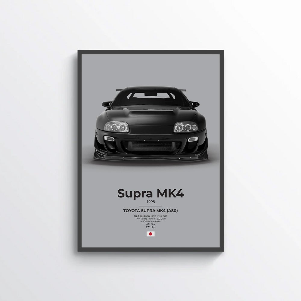 Toyota Supra Mk4 Poster - car - artistry