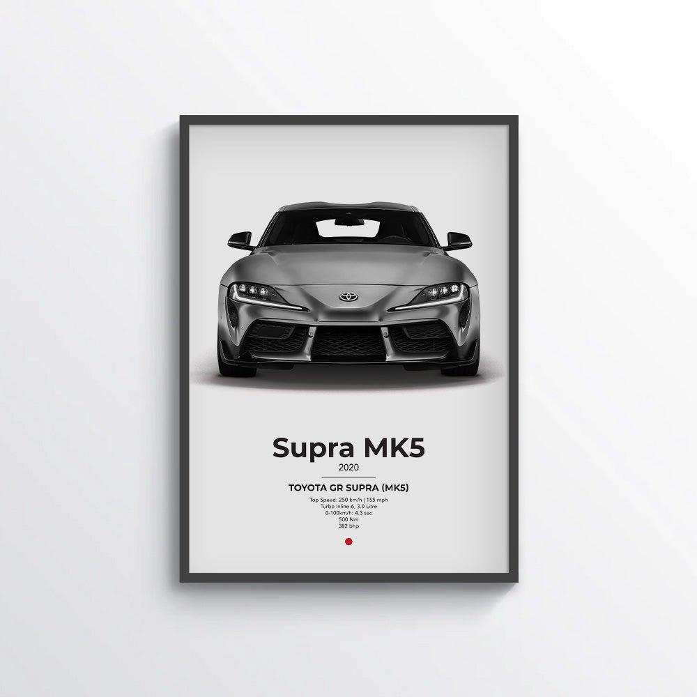 Toyota Supra Mk5 Poster - car - artistry