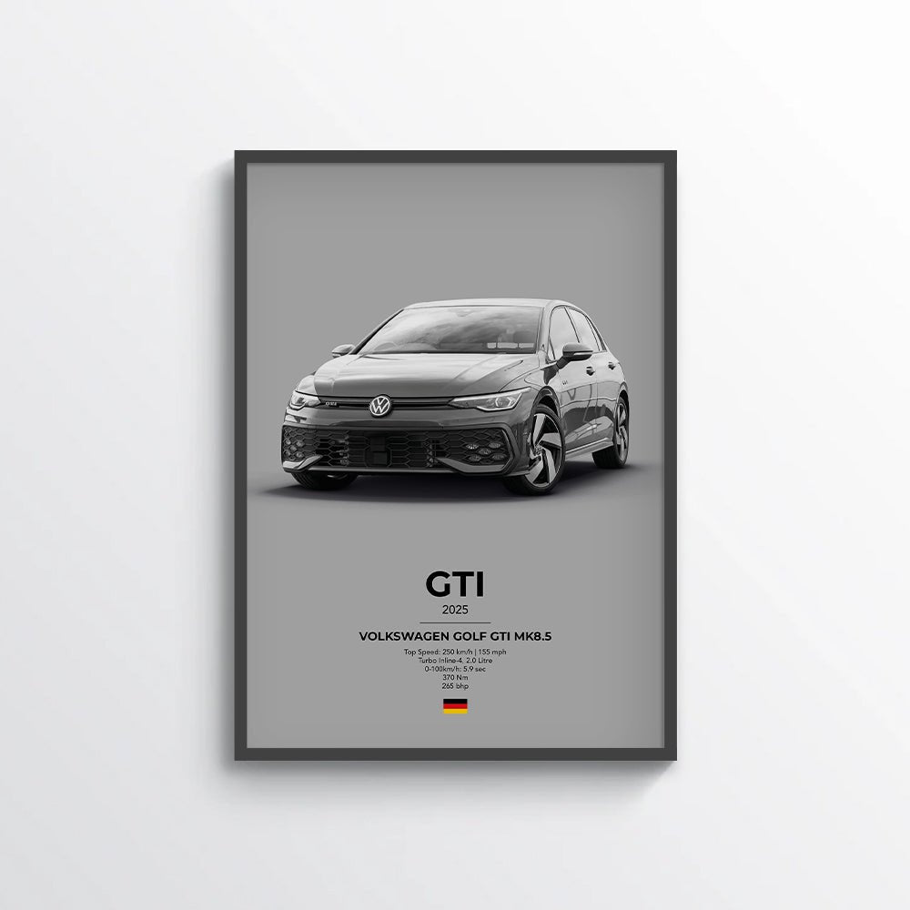 VW Golf GTI Mk8.5 Poster - car - artistry