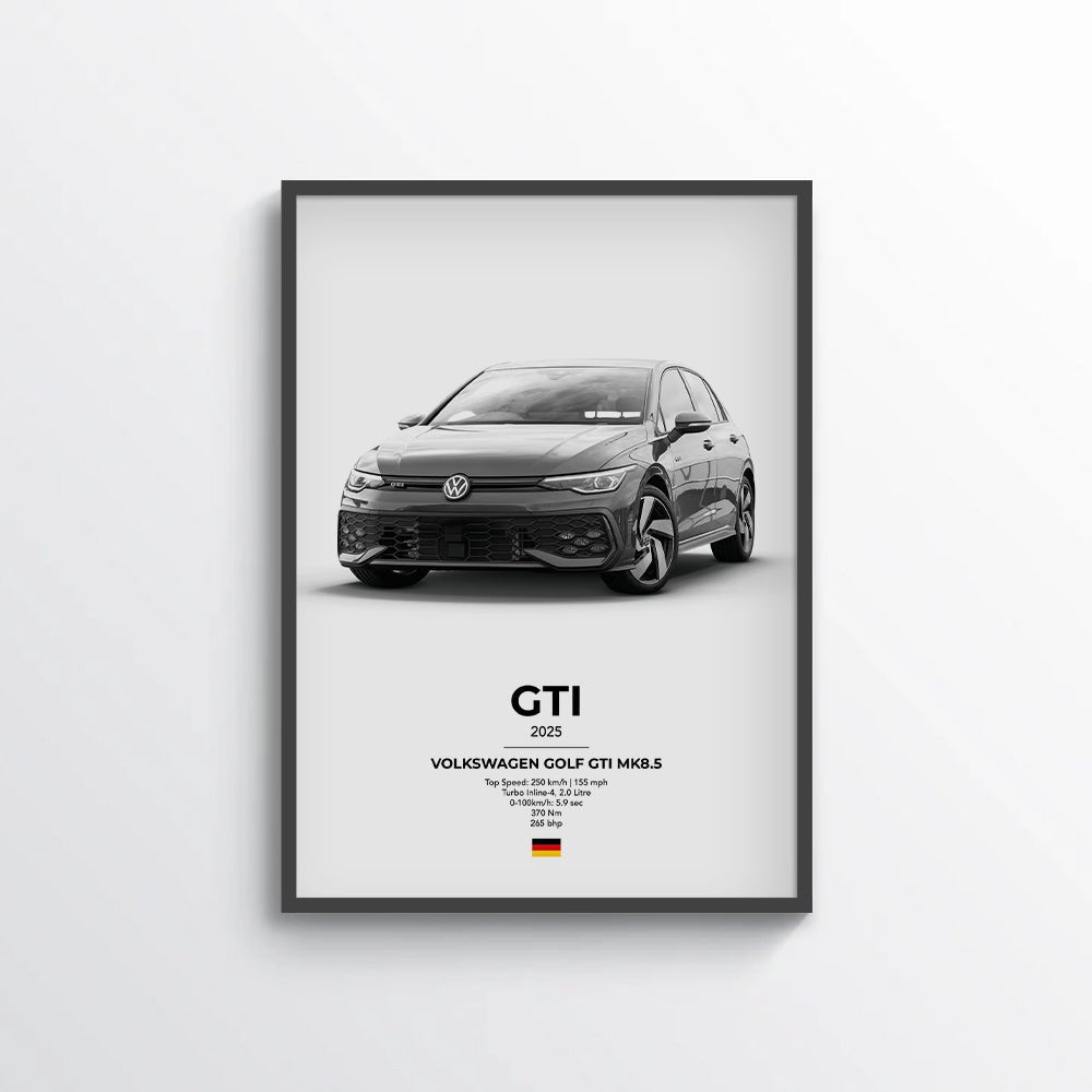 VW Golf GTI Mk8.5 Poster - car - artistry