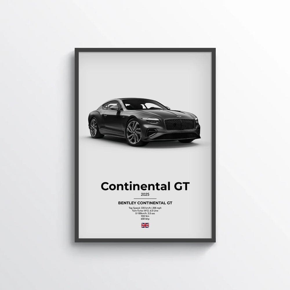 Bentley Continental GT Poster