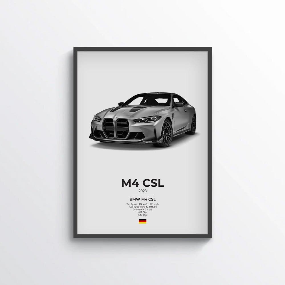 BMW M4 CSL (G82) Poster