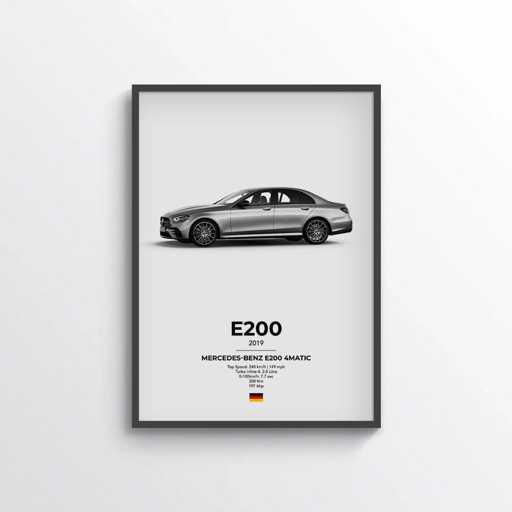 Mercedes E200 4Matic Poster