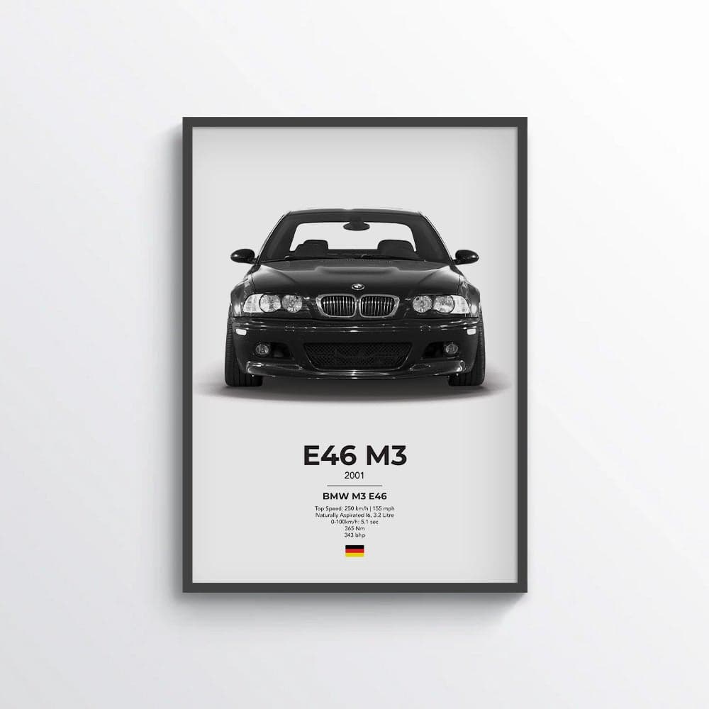 BMW E46 M3 Poster