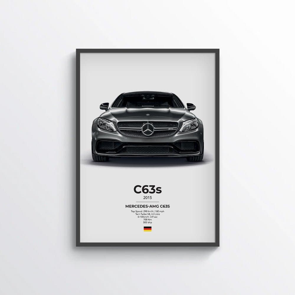 Mercedes AMG C63s Coupe Poster