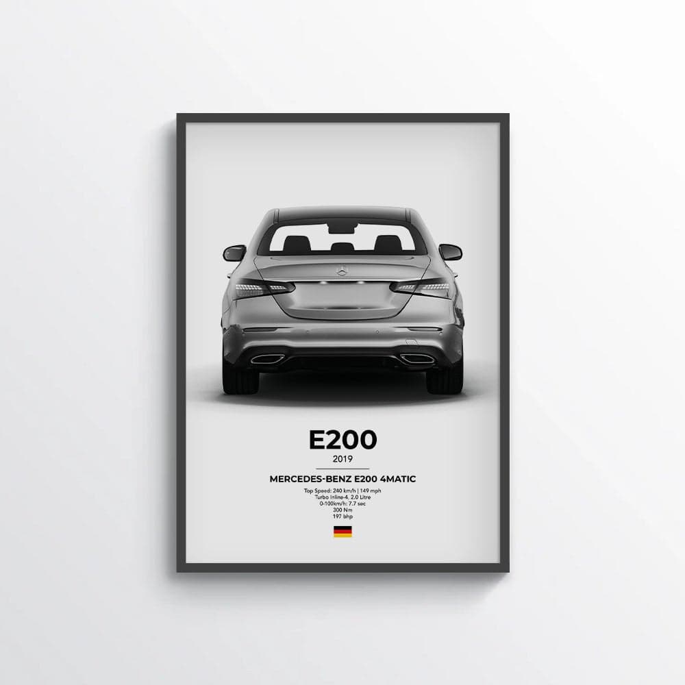 Mercedes E200 4Matic Poster