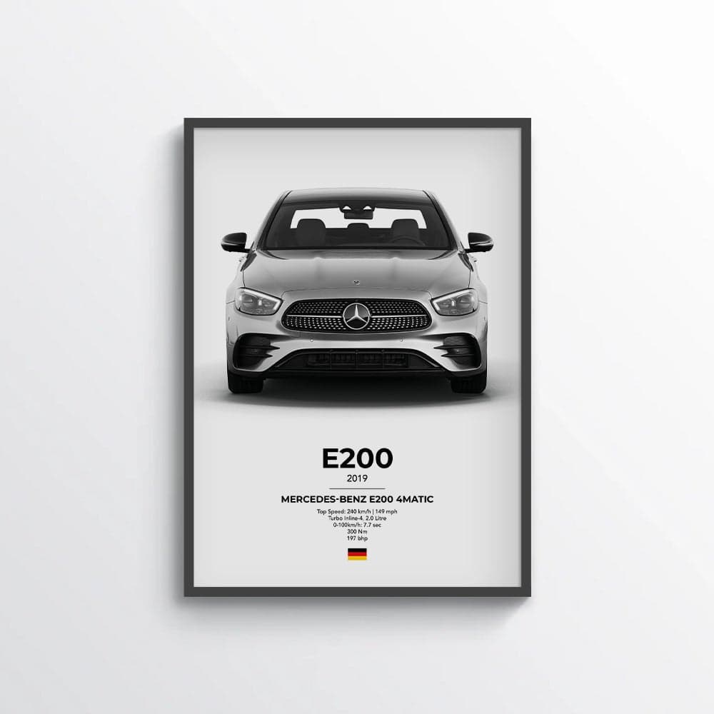 Mercedes E200 4Matic Poster