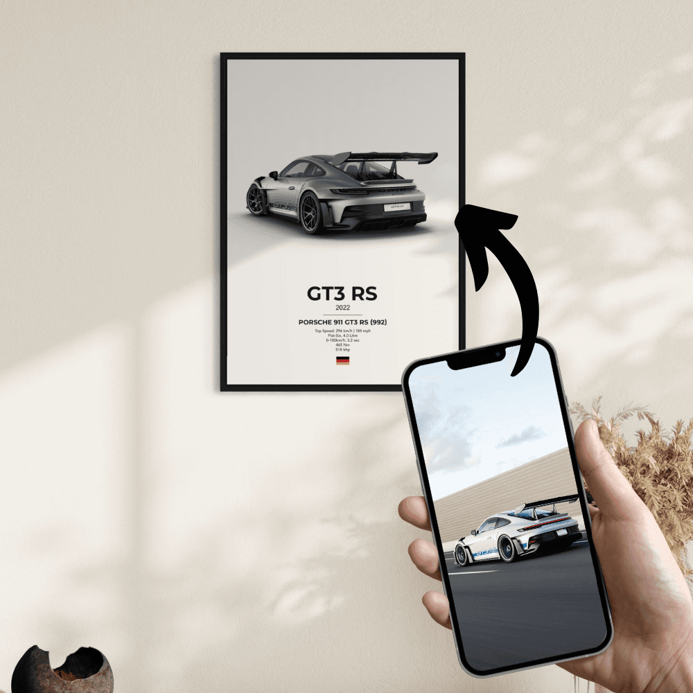 Custom car poster example