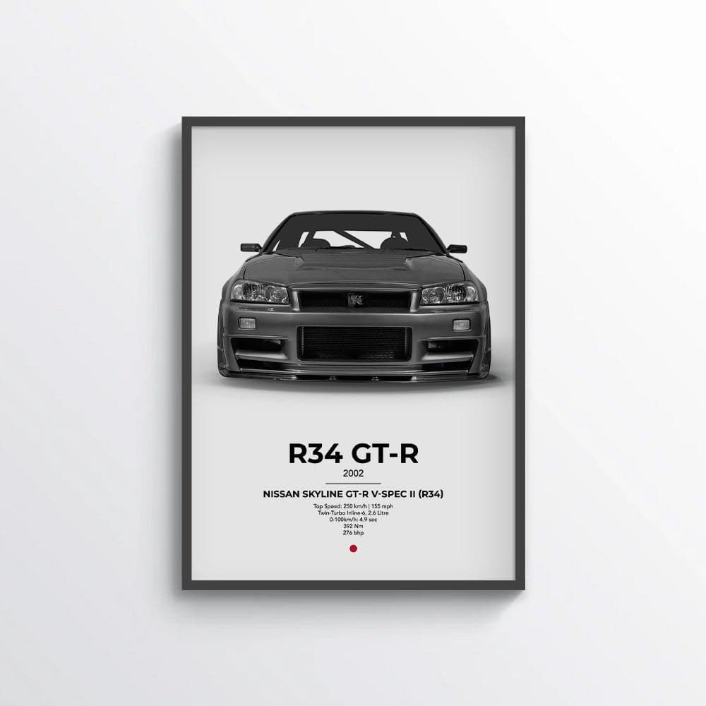 Nissan Skyline GT-R V-Spec II (R34) Poster