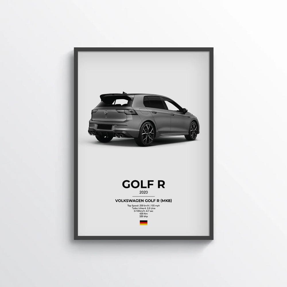 VW Golf R Mk8 Poster