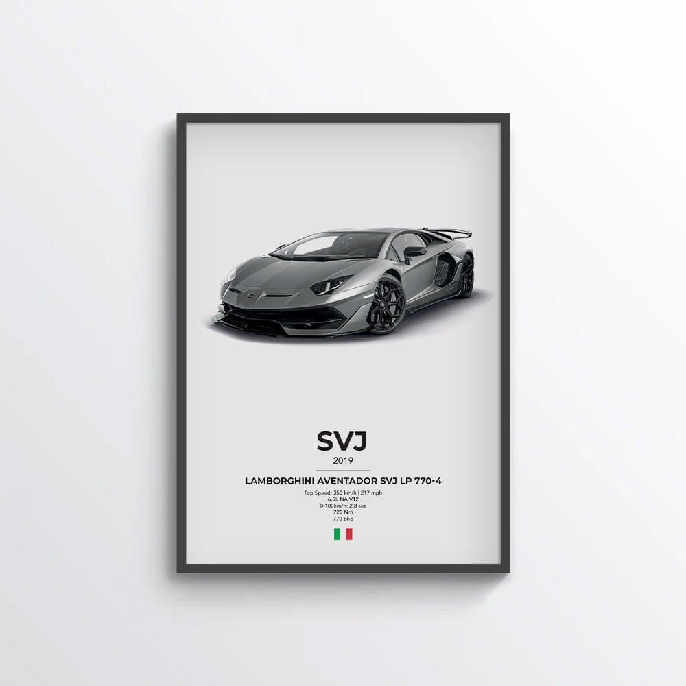 Lamborghini Aventador SVJ LP 770-4 Poster