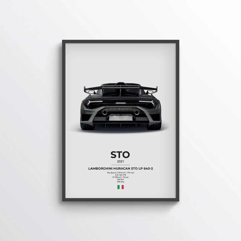 Lamborghini Huracan STO LP 640-2 Poster