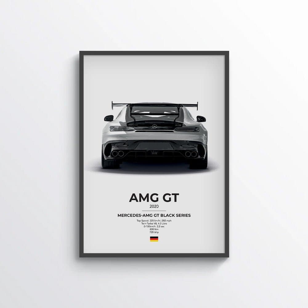 Mercedes AMG GT Black Series Poster