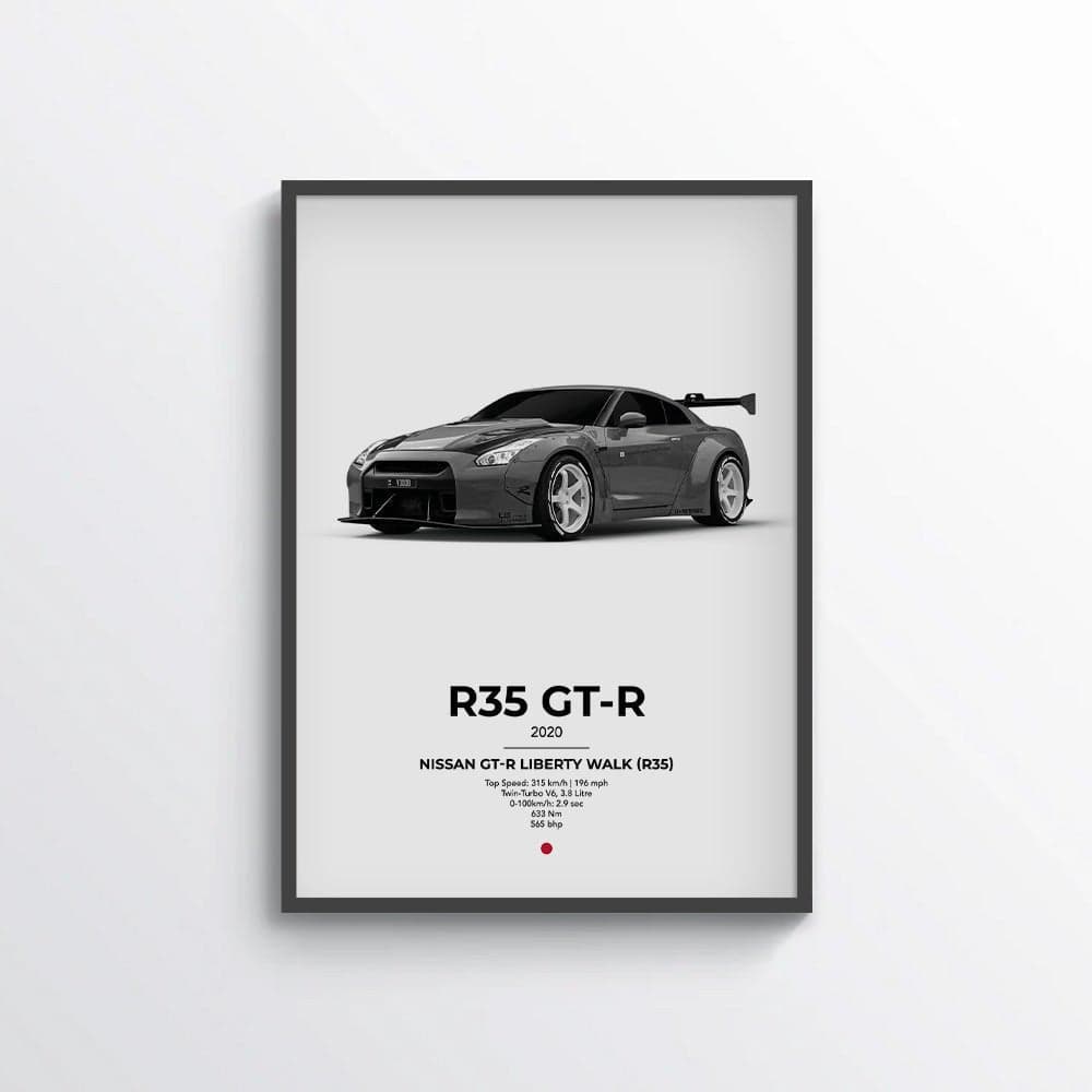 Nissan GT-R Liberty Walk (R35) Poster