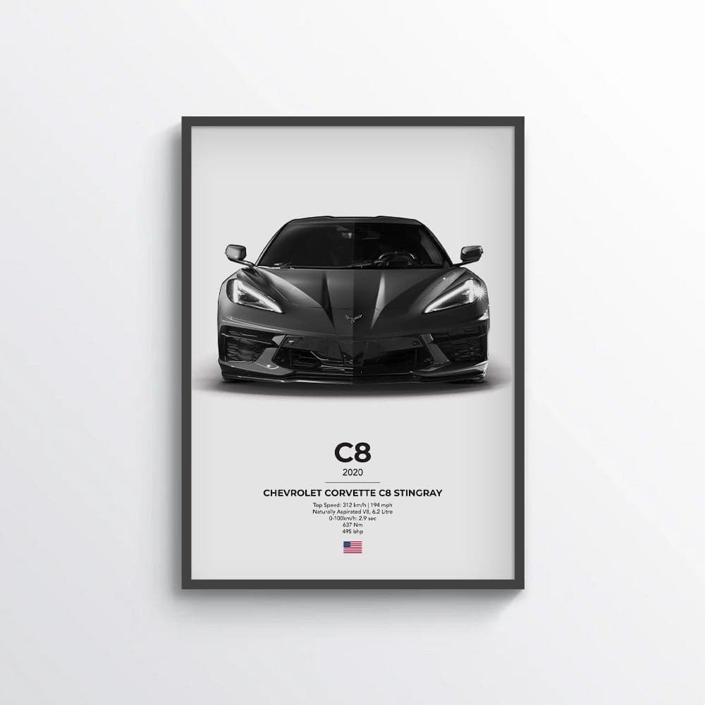 Chevrolet Corvette C8 Stingray Poster
