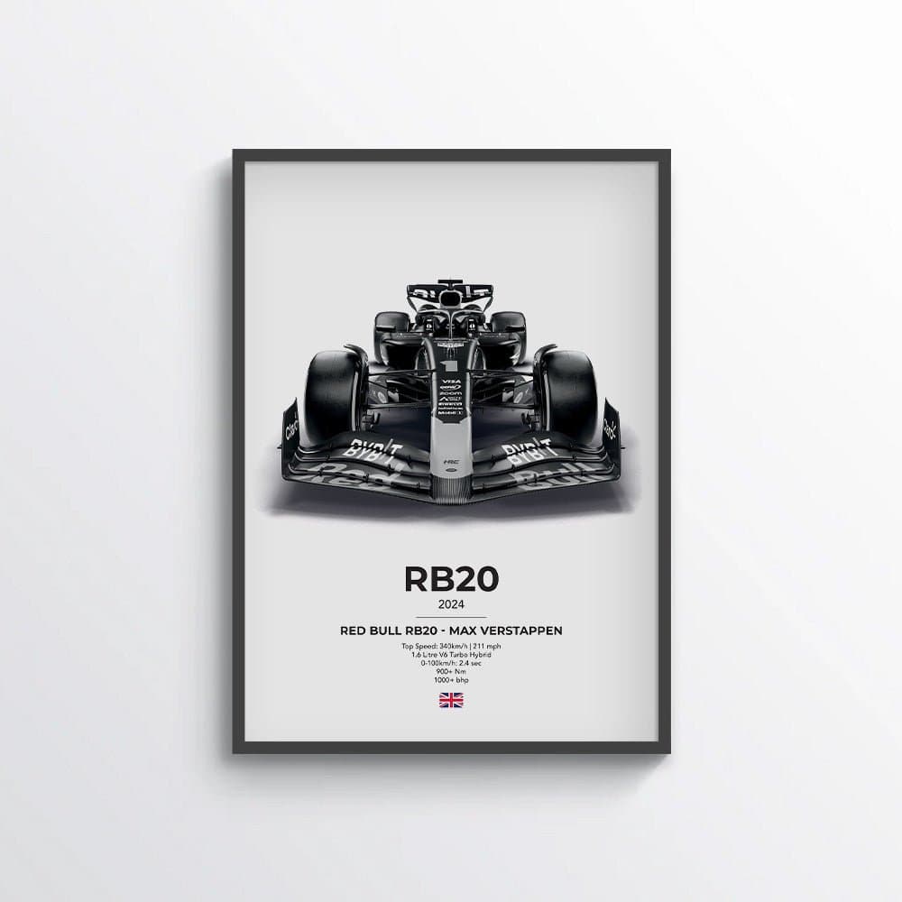Formula 1 Red Bull Racing RB20 - Max Verstappen Poster