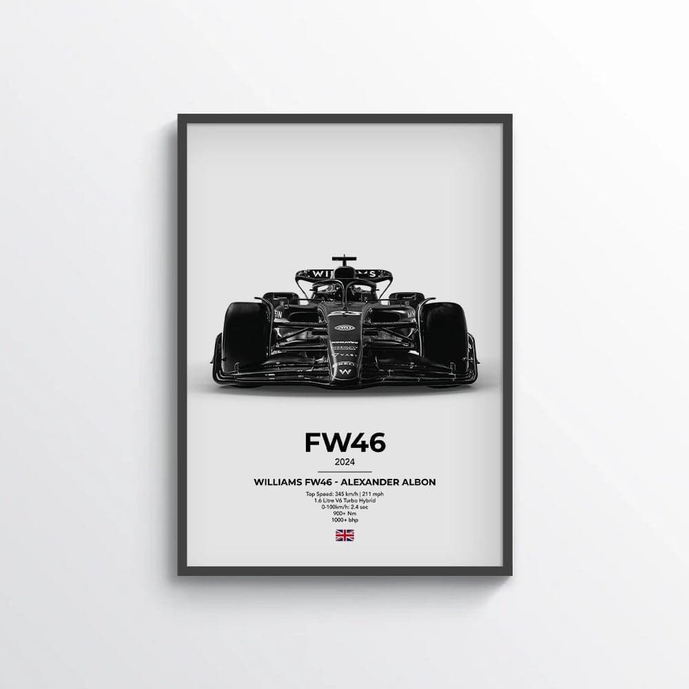 Formula 1 Williams FW46 - Alexander Albon Poster