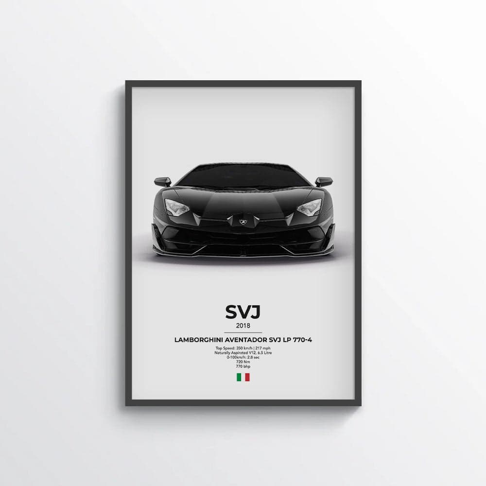 Lamborghini Aventador SVJ LP770-4 Poster