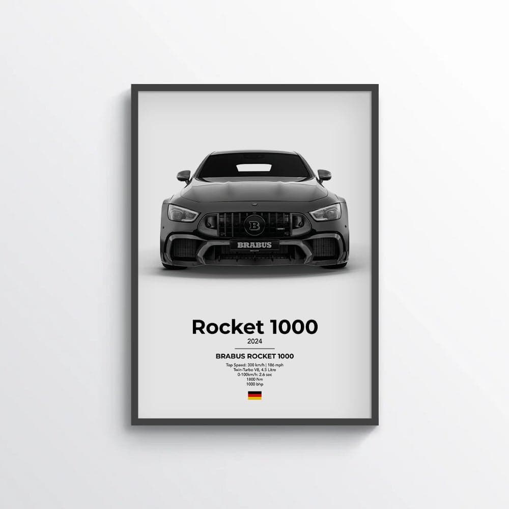 Brabus Mercedes Rocket 1000 Poster