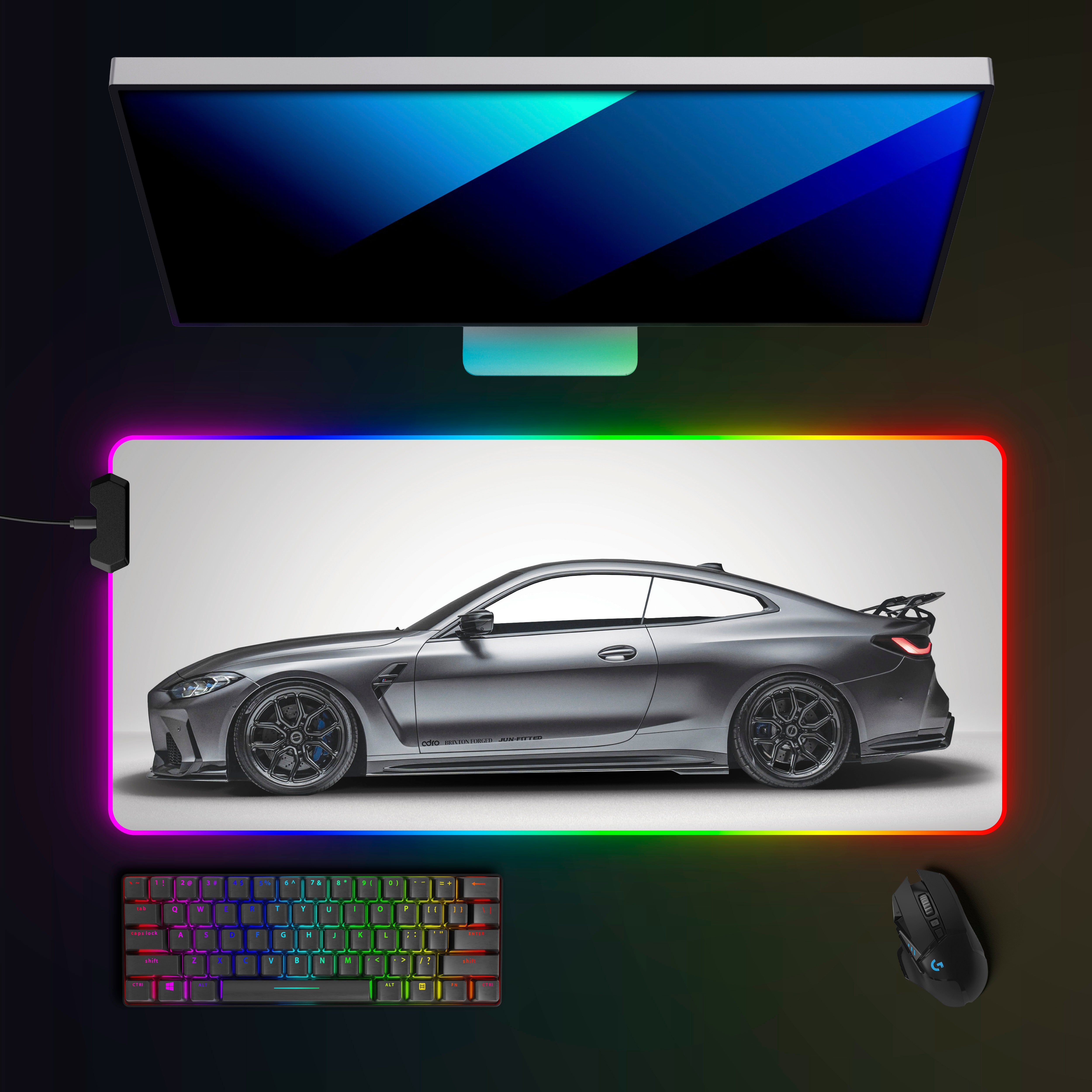 BMW M3 G80 RGB Mousepad