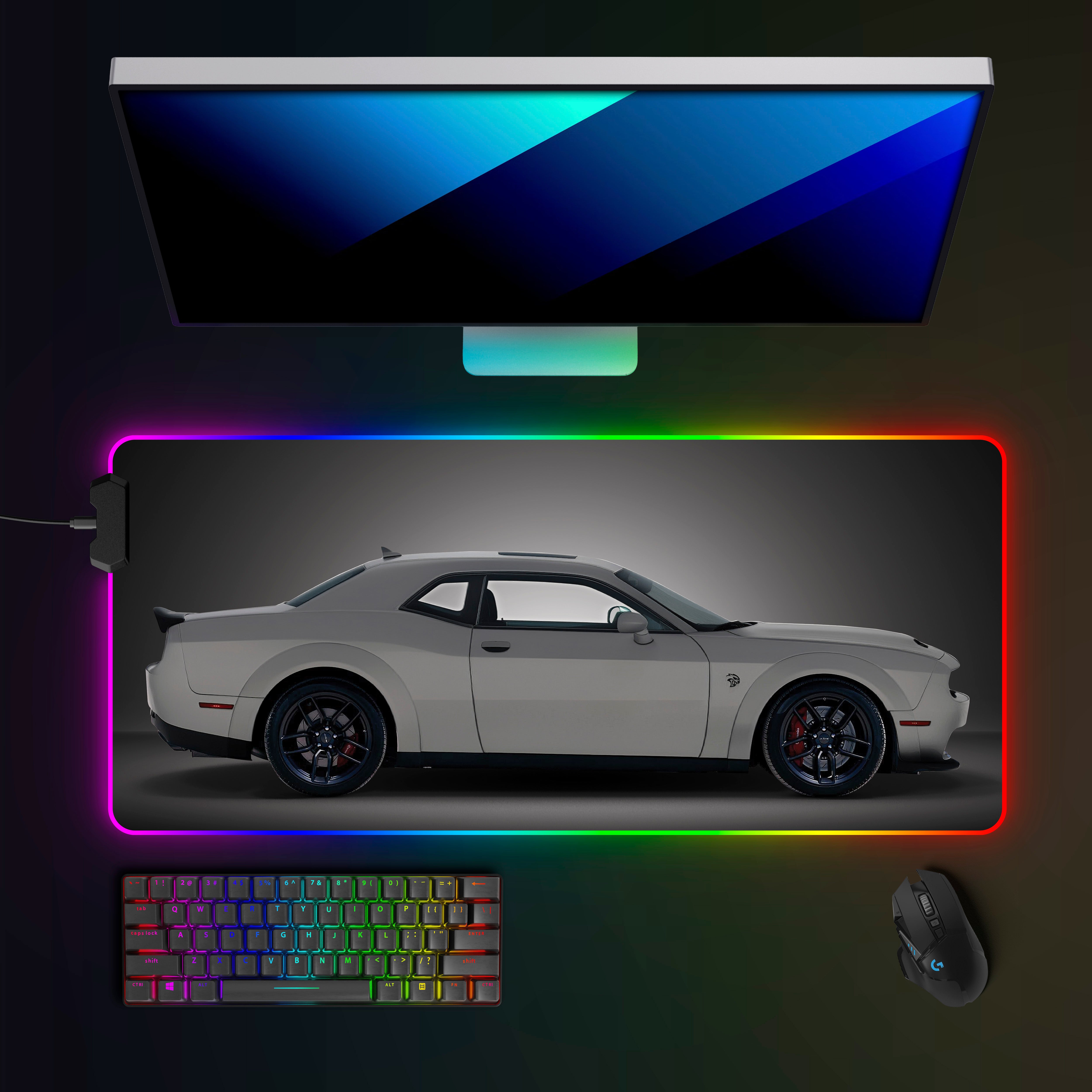 Dodge Challenger SRT RGB Mousepad