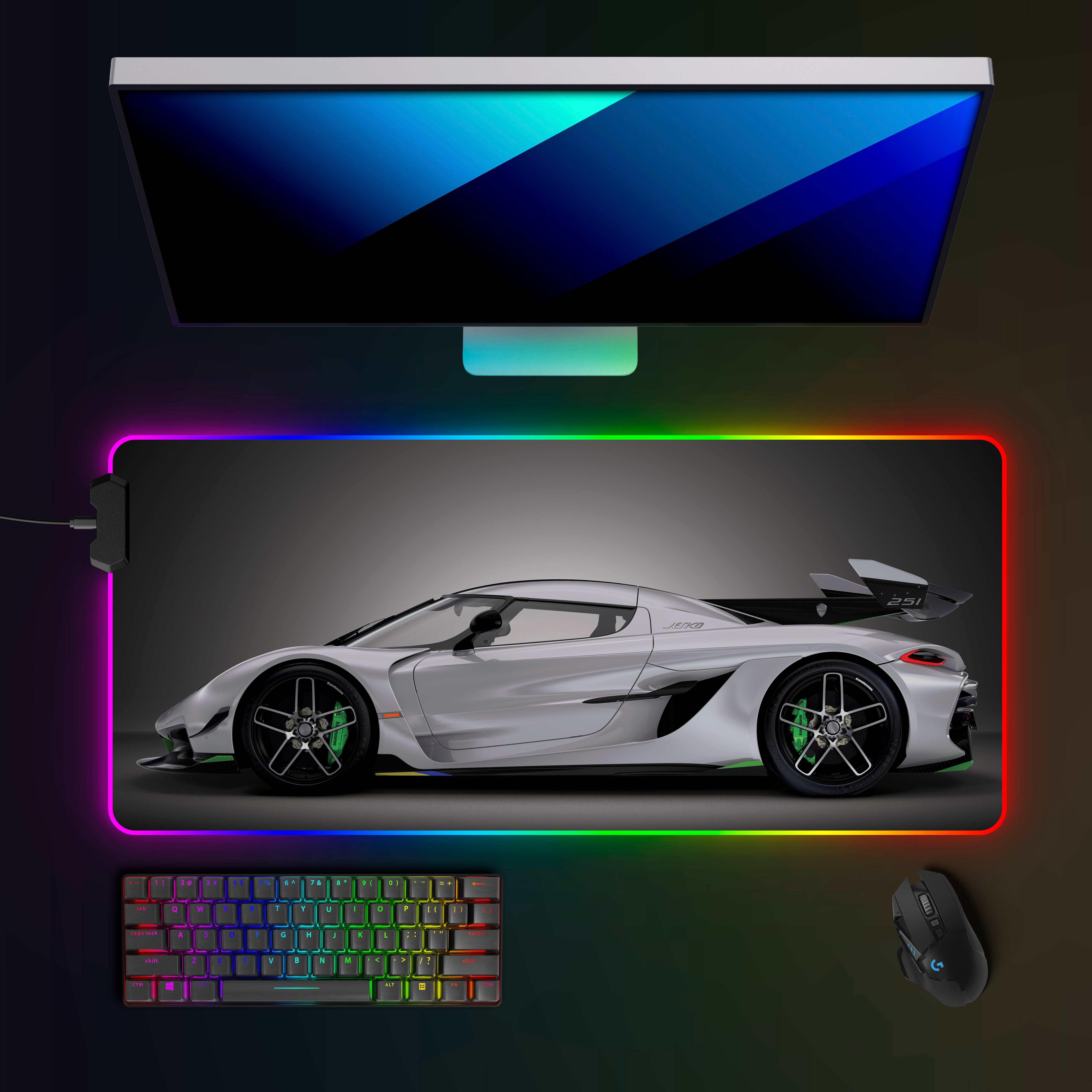 Koenigsegg Jesko RGB Mousepad
