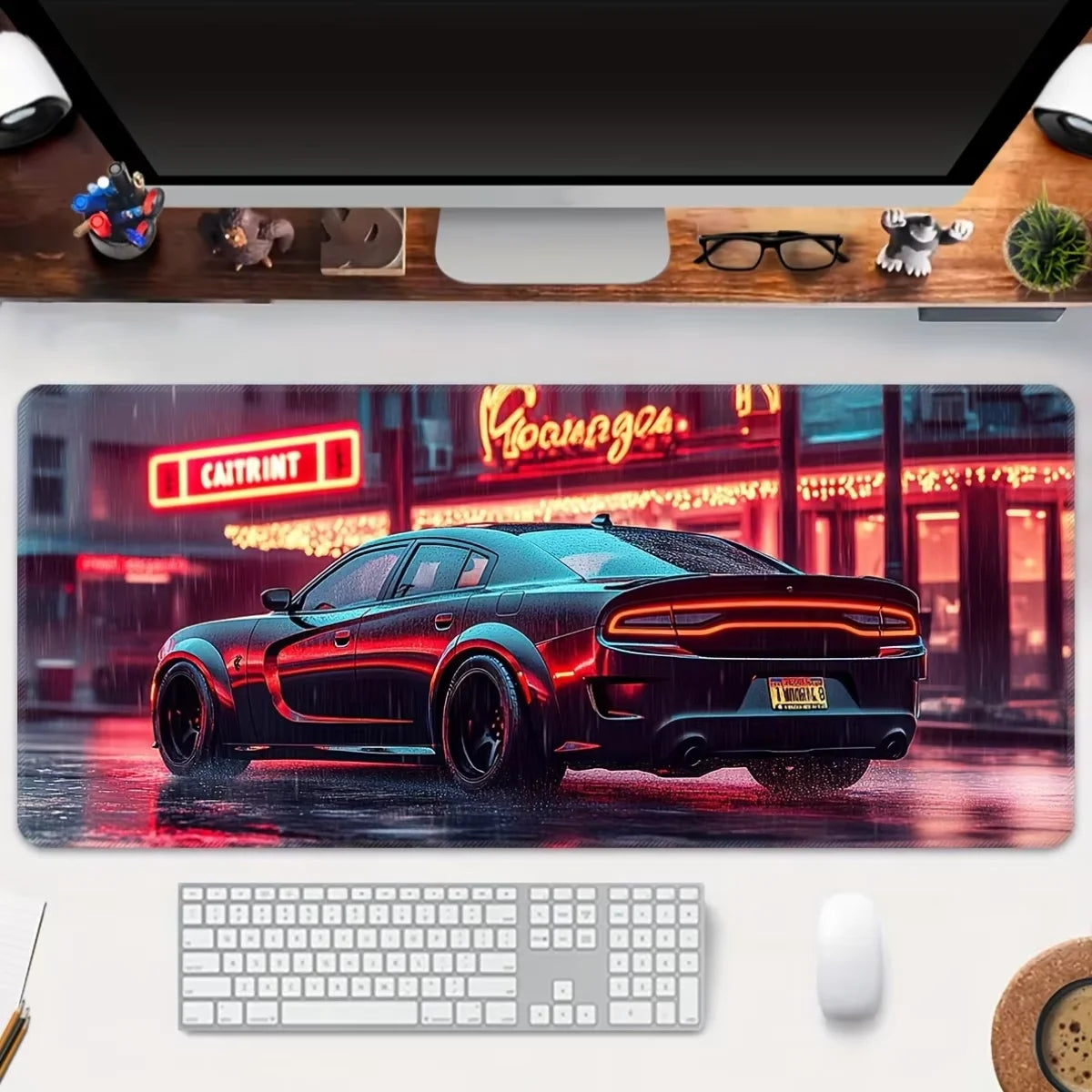 Neon Streets Mousepads