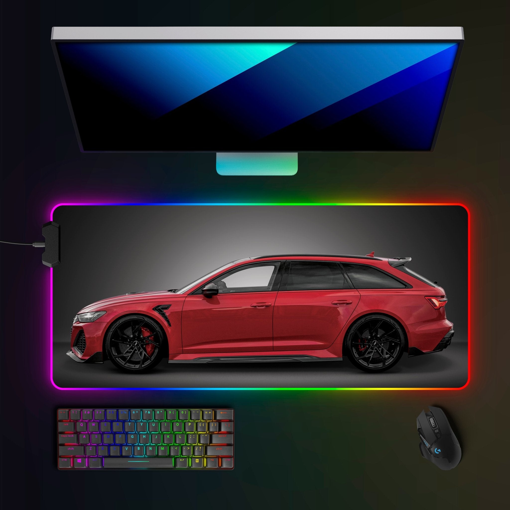 ABT Audi RS6 - R (C8) RGB Mousepad - car - artistry