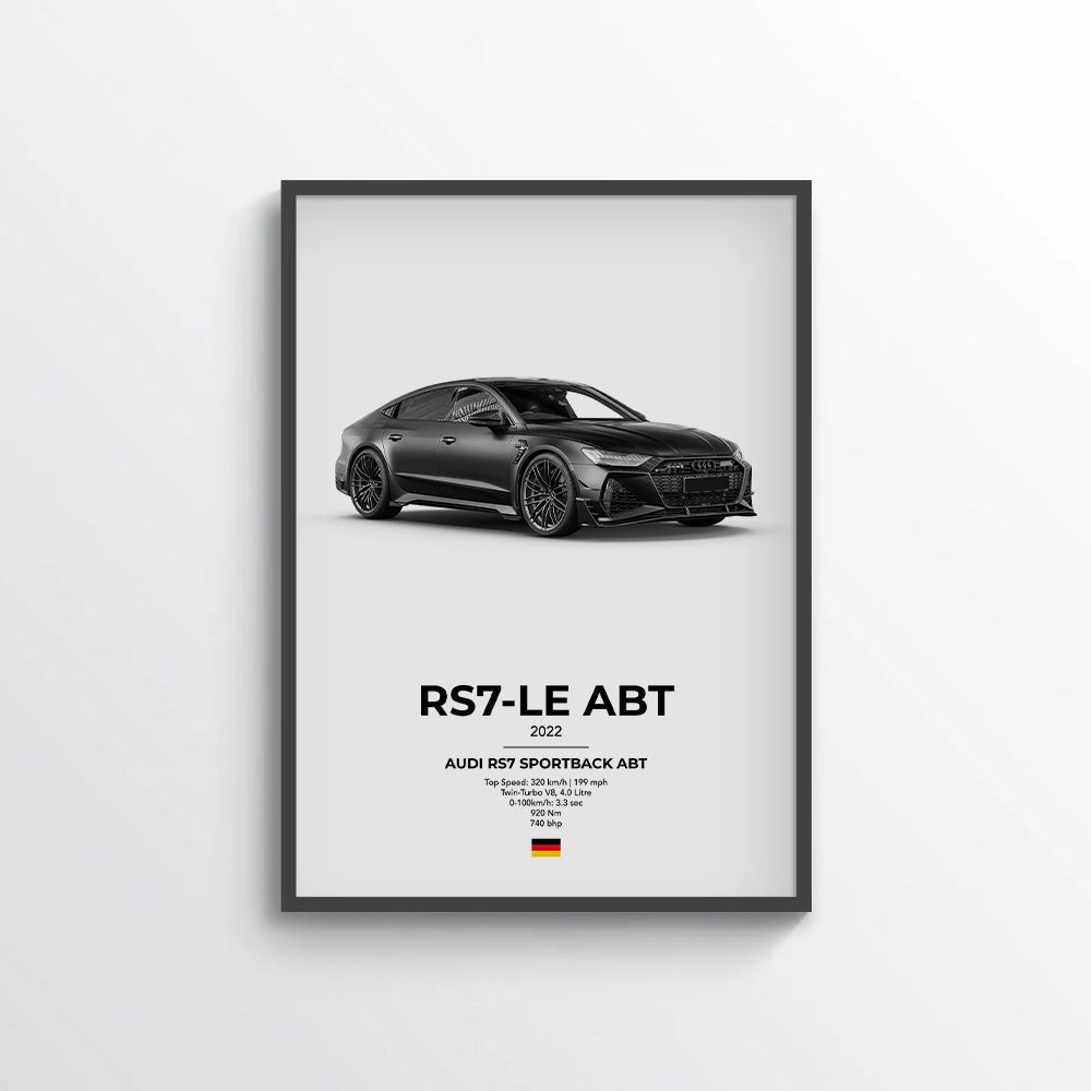 ABT Audi RS7 - LE ABT Poster - car - artistry