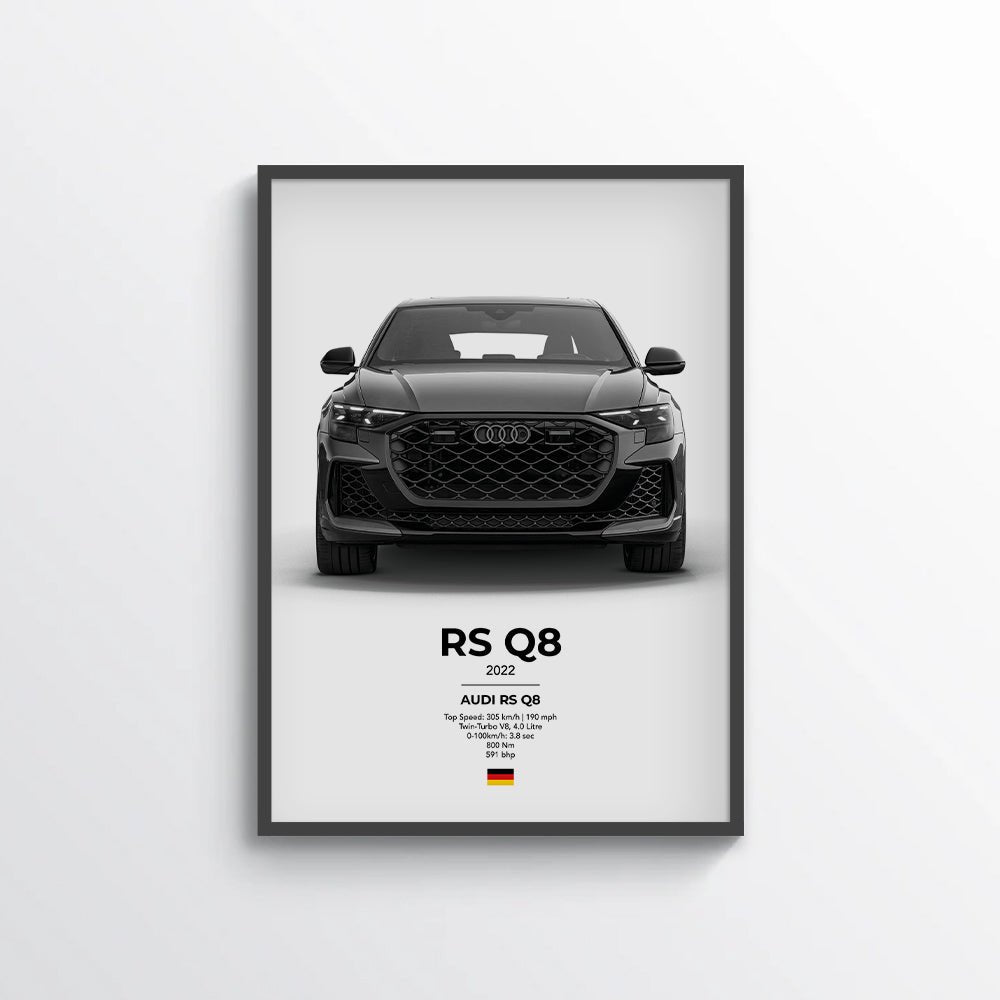 Audi RS Q8 Poster - car - artistry
