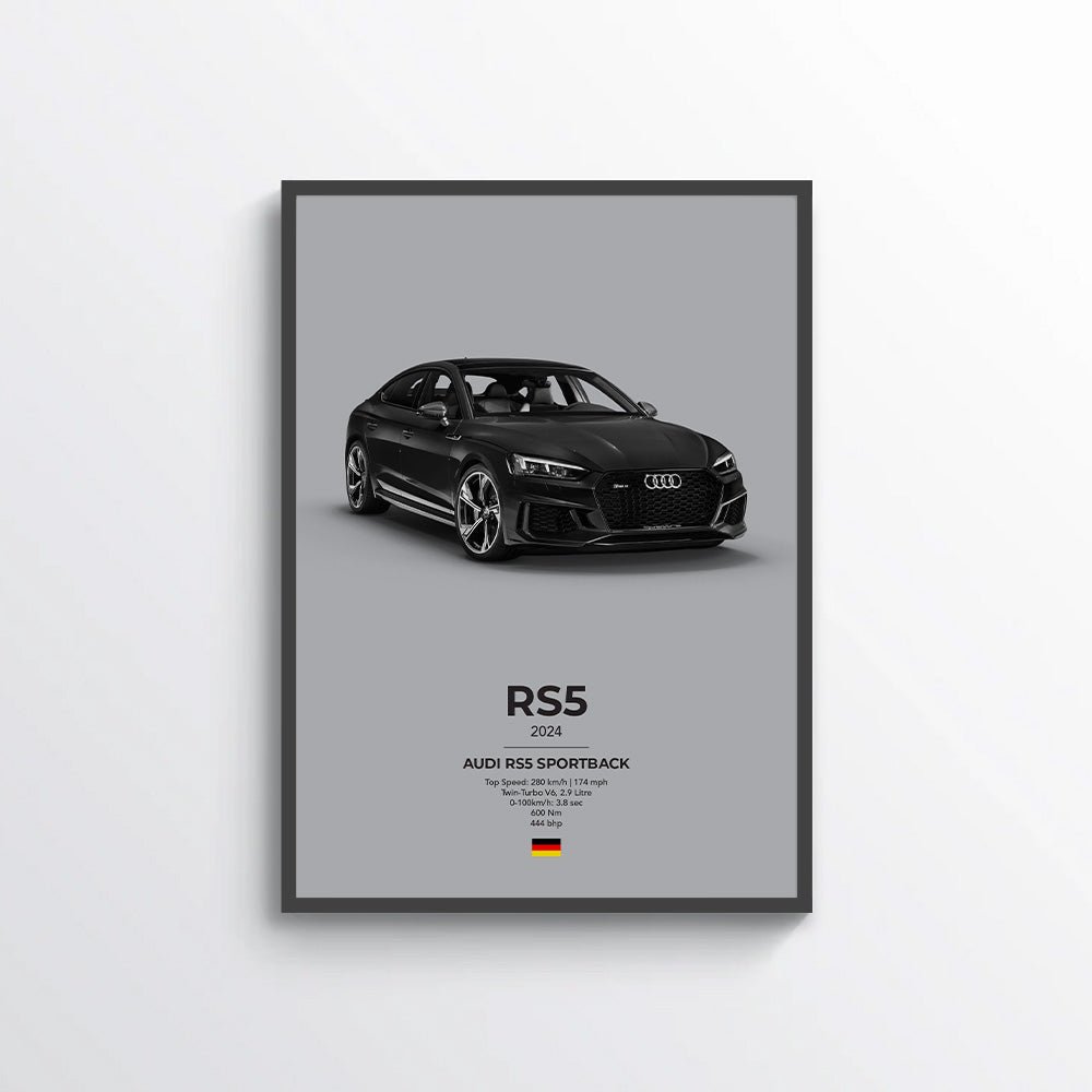 Audi RS5 Sportback Poster - car - artistry