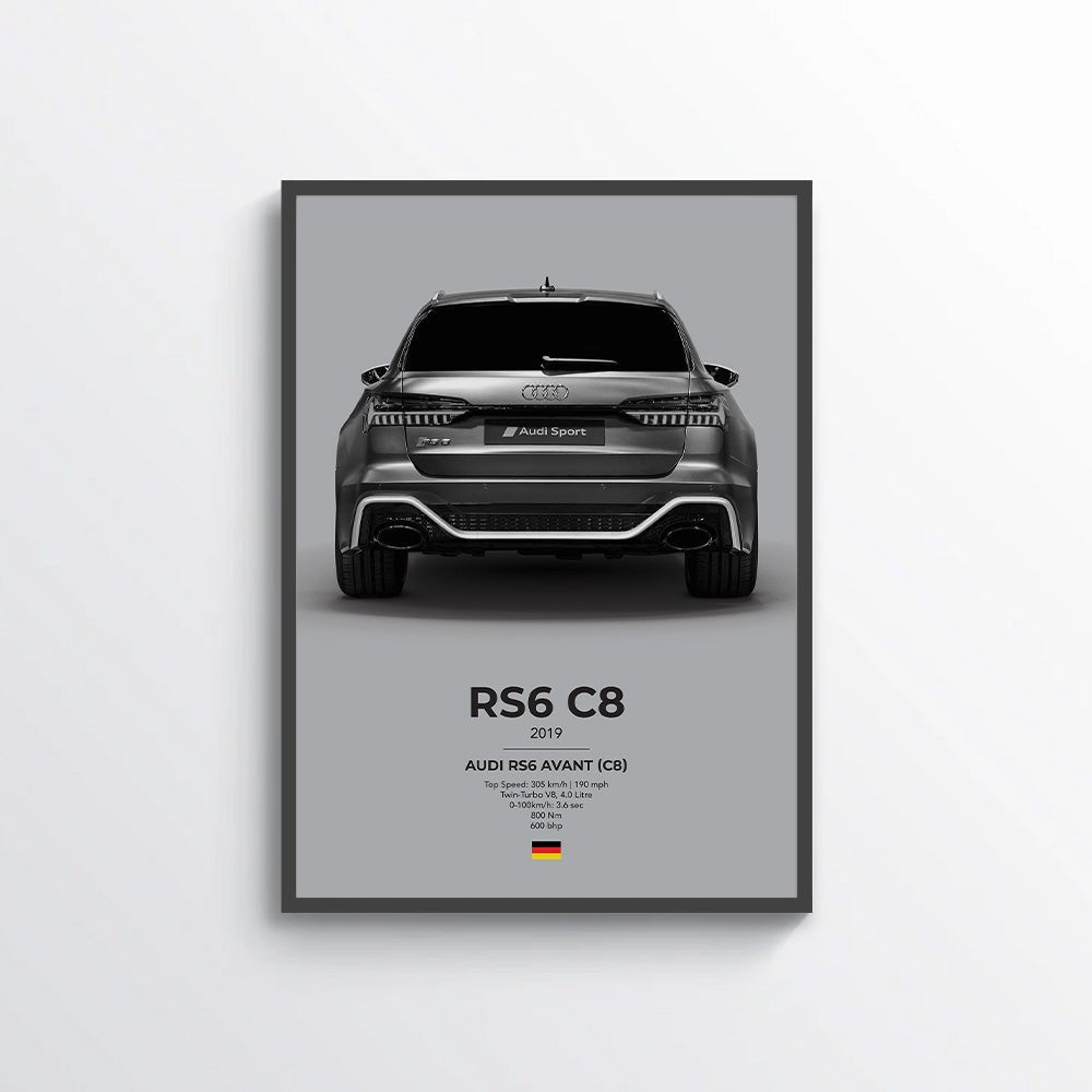 Audi RS6 Avant (C8) Poster - car - artistry