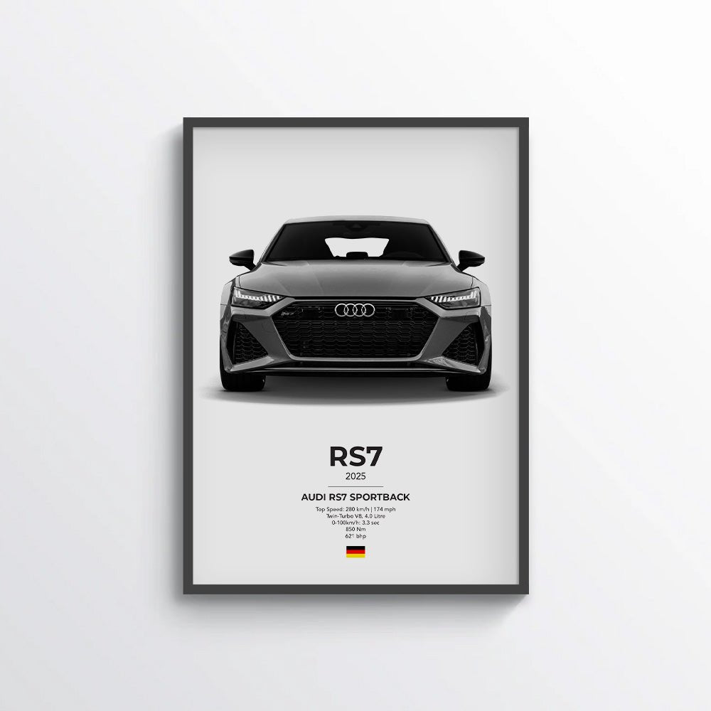 Audi RS7 Poster - car - artistry