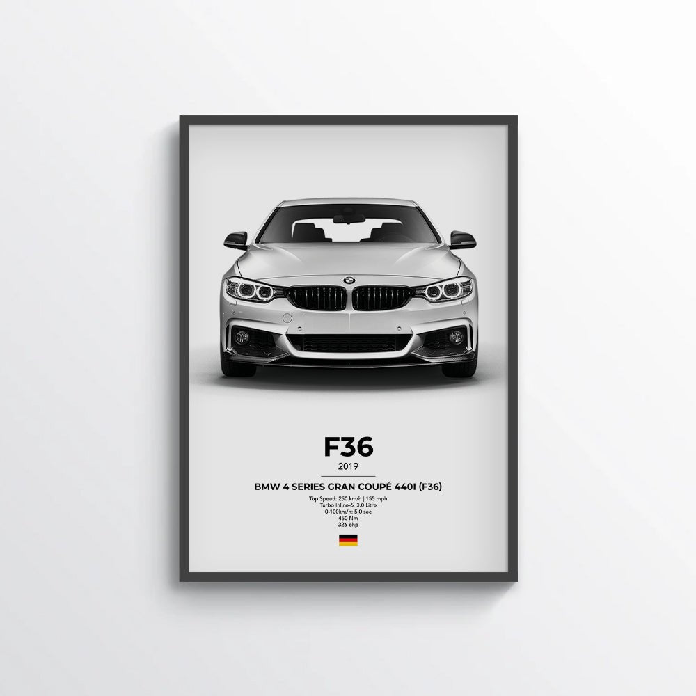 BMW 4 Series Gran Coupe 440i (F36) Poster - car - artistry